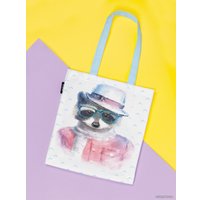 Сумка шоппер JoyArty Стильный енот bsh_18494