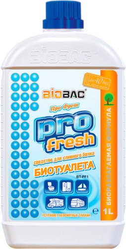 Жидкость для биотуалетов BioBac Про Фреш (1л)