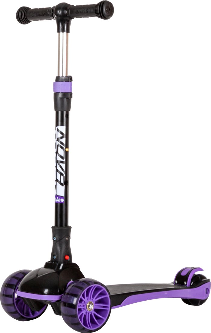 

Трехколесный самокат Novatrack Rainbow Basic Black New 120BB.RAINBOW.BVT22 (фиолетовый)