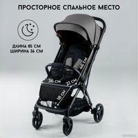 Коляска прогулочная «книга» Bubago Axi (серый)