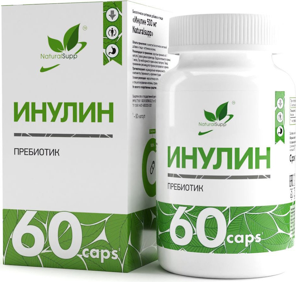 

БАД NaturalSupp Инулин (Inulin), 60 капсул