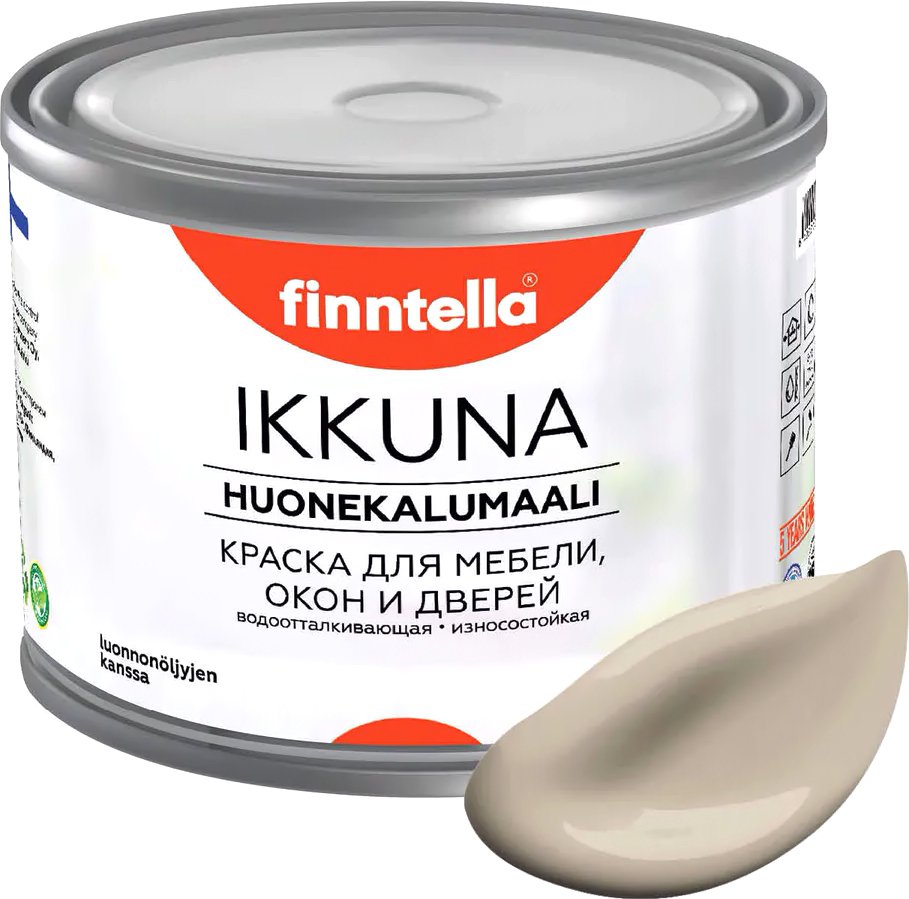 

Краска Finntella Ikkuna Norsunluu F-34-1-3-FL097 2.7 л (бежевый)