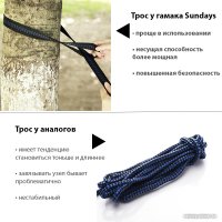 Туристический гамак Sundays OG1320AG (армейский зеленый)