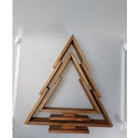 Елочка настольная Четыре Солнца S+L деревянные (коричневый)