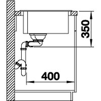 Кухонная мойка Blanco Pleon 9 527636 (левая, мягкий белый)