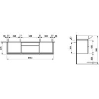  Laufen Тумба Case H4013520754631 с умывальником Palace H8117060001041