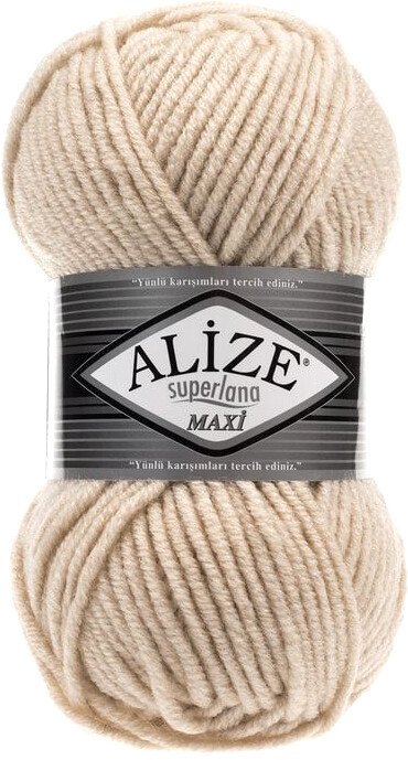 Пряжа для вязания Alize Superlana maxi 310 (100 м, шампань)