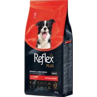Сухой корм для собак Reflex Plus Для взрослых собак средних и крупных пород с ягненком и рисом 12 кг