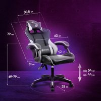 Игровое (геймерское) кресло Оклик Drifter (черный/серый)