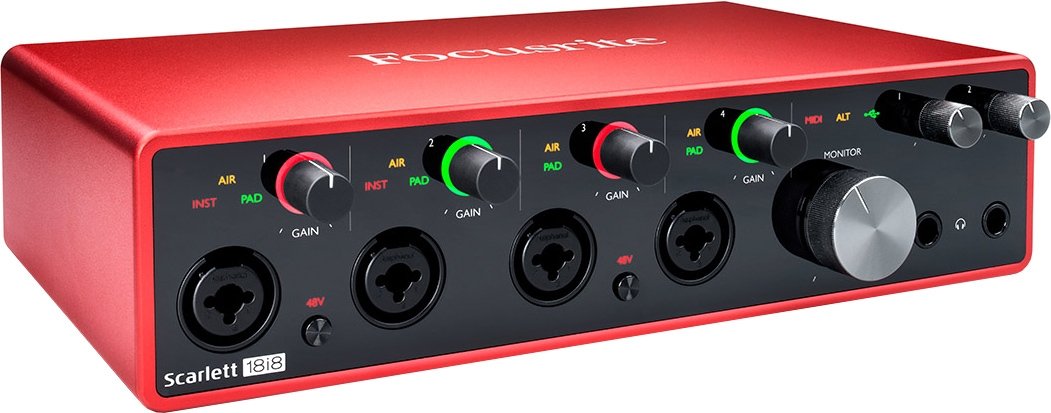 

Аудиоинтерфейс Focusrite Scarlett 18i8 (3-е поколение)