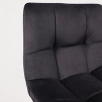 Стул AksHome Рой GB (Seven 035 черный велюр/черный)