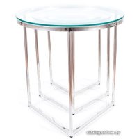 Журнальный столик Signal Trinity (прозрачный/серебряный)