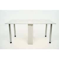 Стол-книга Stoloff Мечта 1600x850 (белый, опоры вкручиваемые, углы прямые с роликами и ручками)