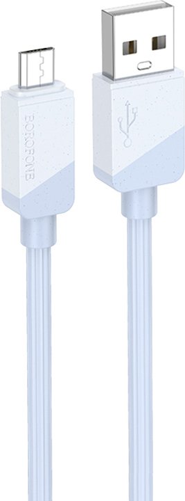 

Кабель Borofone BX107 USB Type-A - microUSB (1 м, голубой)