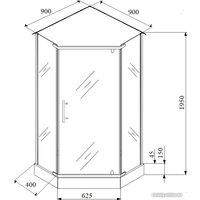 Душевой уголок Parly ZPE911B