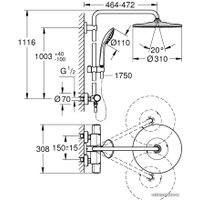 Душевая система  Grohe Euphoria System 310 26075001