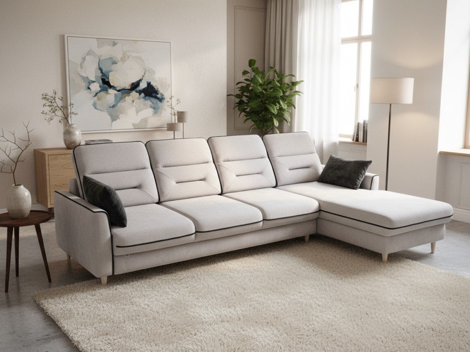 

Угловой диван Треви Ретро (бежевый)