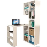 Офисный стол MFMaster Рикс-25 МСТ-ССР-25-БТ-16 (белый)
