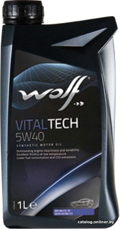 Моторное масло Wolf VitalTech 5W-40 B4 Diesel 1л