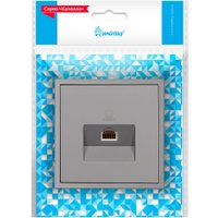 Розетка компьютерная SmartBuy Капелла SBE-09g-S1-RJ