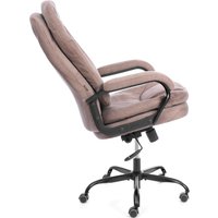 Офисное кресло TetChair Comfort Lux (22) metalBL (ткань, светло-коричневый, KUB 03)