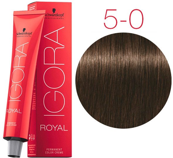 

Крем-краска для волос Schwarzkopf Professional Igora Royal Permanent Color Creme 5-0 60 мл