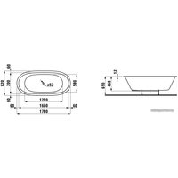 Ванна Laufen Il Bagno Alessi One 178x82 [245971]