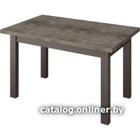 Кухонный стол Senira Кастусь 100-130x60 (бетон/венге)