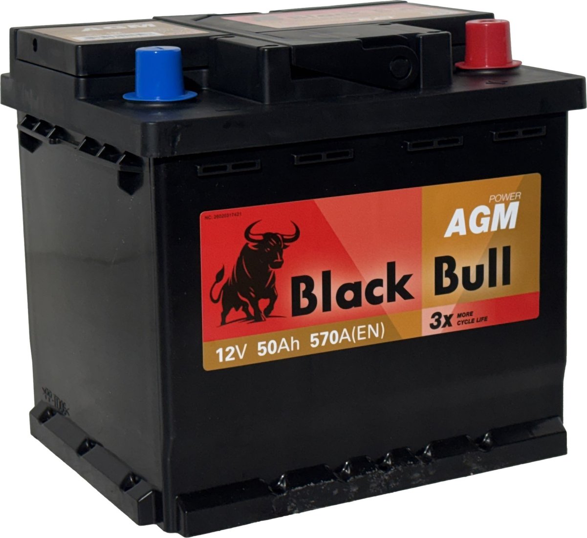 Автомобильный аккумулятор Black Bull AGM 50 R (50 А·ч)