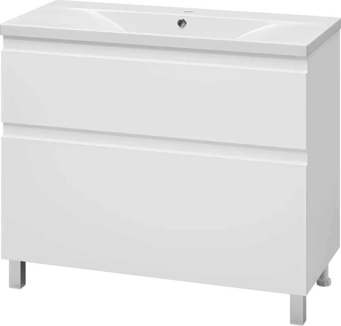 

Misty Тумба под умывальник Лаки 100 П-Лак-01100-0112Я+RCW-1403100WH