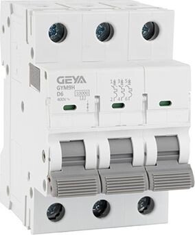 Выключатель автоматический GEYA GYM9H-3P-6D 3P 6A D 10kA 3M GYM9H3P6D