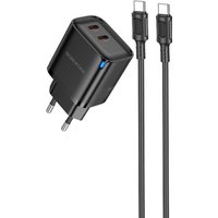 Сетевое зарядное Borofone BA85A USB Type-C (черный) в Бресте