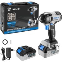 Гайковерт Deko ZKIS20-Li 084-1047 (с 2-мя АКБ, кейс)