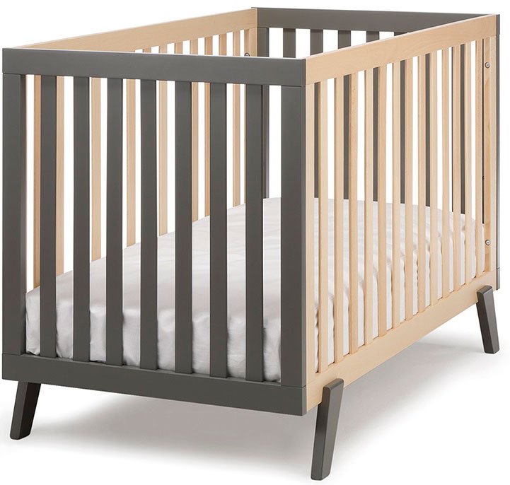 

Классическая детская кроватка Erbesi America (toddler side rail titanium)