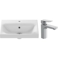 Умывальник Cersanit Moduo Slim 50 S-UM-MOD50SL/1 + 63055