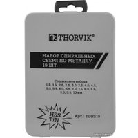 Набор сверл Thorvik TDBS19 (19 предметов)