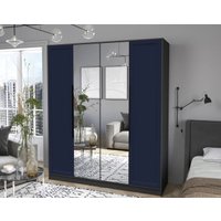 Шкаф распашной Интерлиния Концепт Тренд КТ-Ш4(з) (антрацит/индиго)