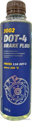 Тормозная жидкость Mannol Brake Fluid DOT-4 3002 300г