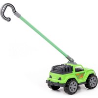 Игрушка-каталка Полесье Легионер с ручкой 63929 (зеленый)