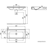 Умывальник Creavit Ideal 90 ID090-00CB00E-0000