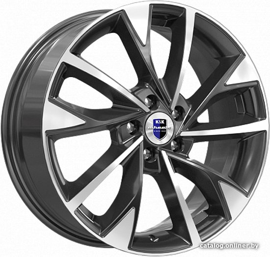 Литые диски K&K Роквуд 17x7 5x108мм DIA 60.1мм ET 33мм Алмаз черный