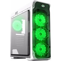 Корпус GameMax StarLight (белый, зеленая подсветка)