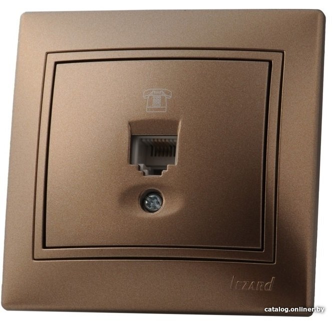 Розетка телефонная Lezard Mira 701-3131-137