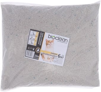 Наполнитель для туалета BioClean Professional суперкомкующийся с ароматом лимона 10 л