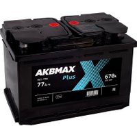 Автомобильный аккумулятор AKBMAX R+ (77 А·ч) в Бобруйске