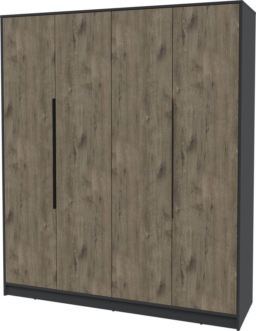 

Шкаф распашной Интерлиния Концепт КТ-Ш4 (дуб веллингтон/антрацит)