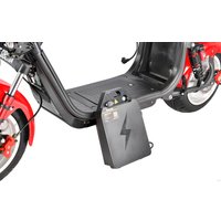 Электроскутер White Siberia CityCoco WS-Pro Max 3950W 21Ah (с красными брызговиками)