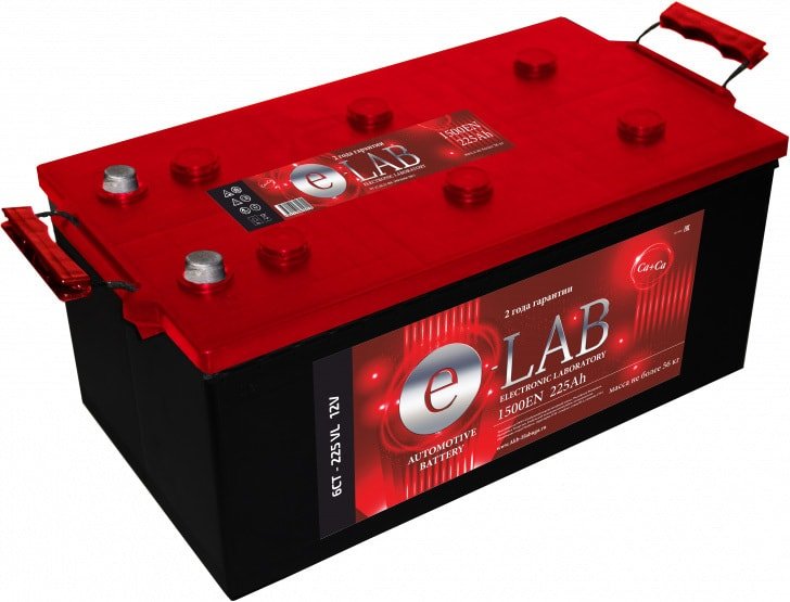 

Автомобильный аккумулятор E-Lab 6СТ-225VL (225 А·ч)