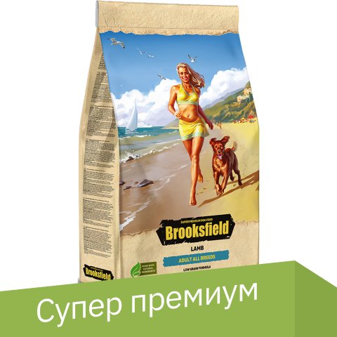 

Сухой корм для собак Brooksfield Adult Dog All Breed с ягненком 3 кг