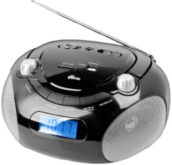 Магнитола Ritmix RBB-030BT (черный/серебристый)